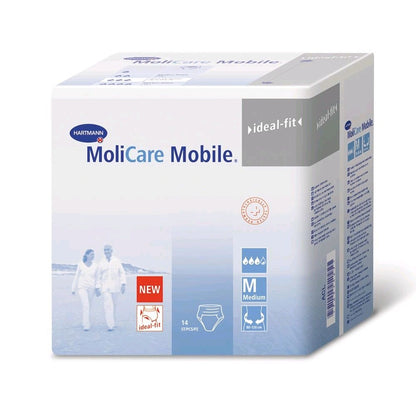 Inkontinenzslips-Verpackung MoliCare Mobile normal, schräg von vorn