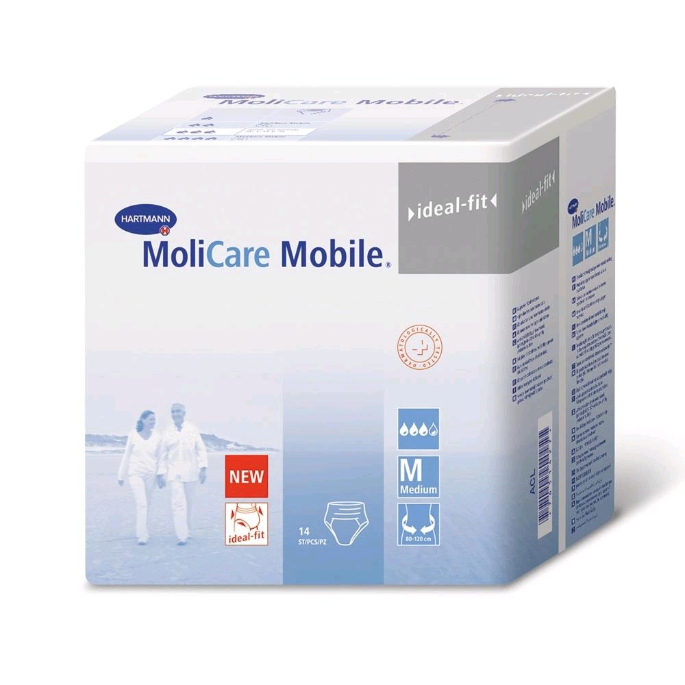 Inkontinenzslips-Verpackung MoliCare Mobile normal, Karton frontal