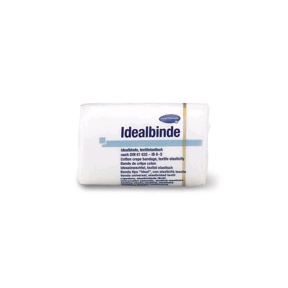 Verpackte elastische textile Bandage, weiß, 10 Stück, ohne Verbandklammern, 5 m