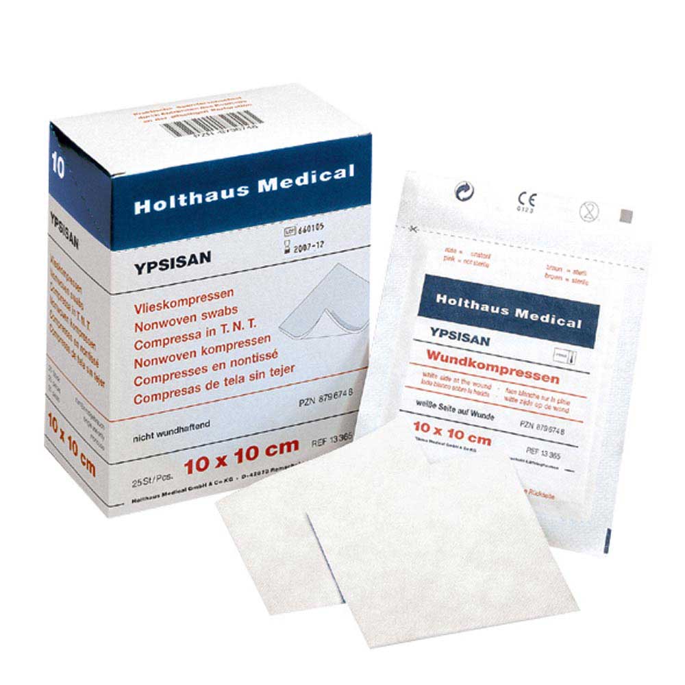 Holthaus Medical Wundkompresse YPSISAN 10x10 cm mit Karton und Kompresse