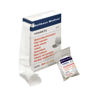 YPSINETZ Netzschlauchverband in weiß von Holthaus Medical, 25 m, Größe 1–5