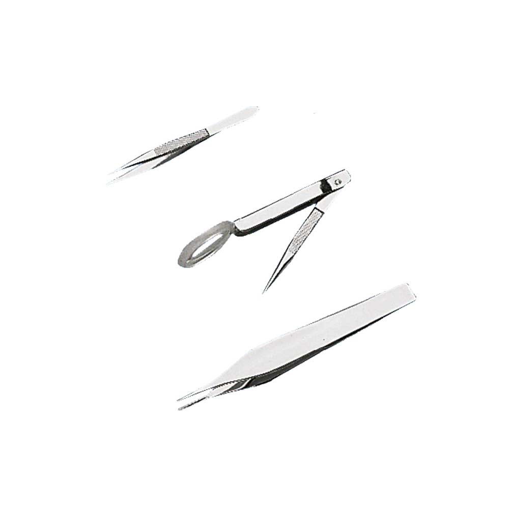 Holthaus Medical Splitterpinzette aus rostfreiem Stahl, 8 cm, mit feinen Spitzen