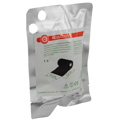 Noba NOBALITE® Castverband im Beutel, weiß mit rotem Streifen und grünen Infos