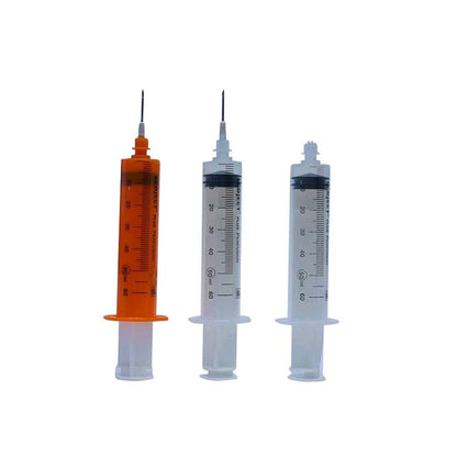 Ecoject plus Perfusion-Infusionsspritzen-Set: 3 Spritzen, 50 ml, orange und transparent