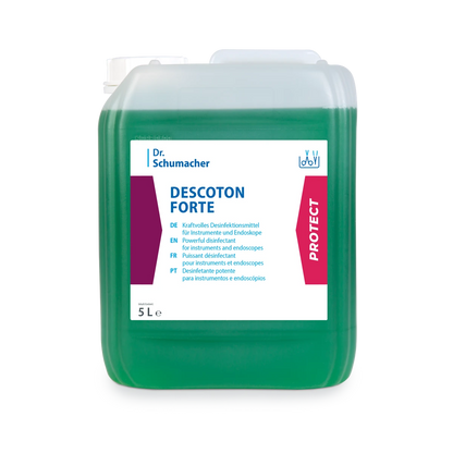 Dr. Schumacher DescotON FORTE, grüner 5‑L‑Kanister mit Frontetikett